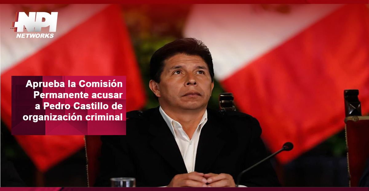 Aprueba la Comisión Permanente acusar a Pedro Castillo de organización ...