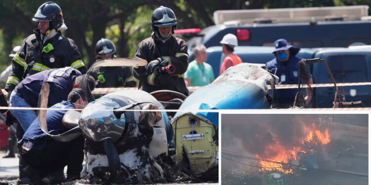 Brasil: Avioneta se estrella en plena avenida, dejando dos muertos y seis heridos