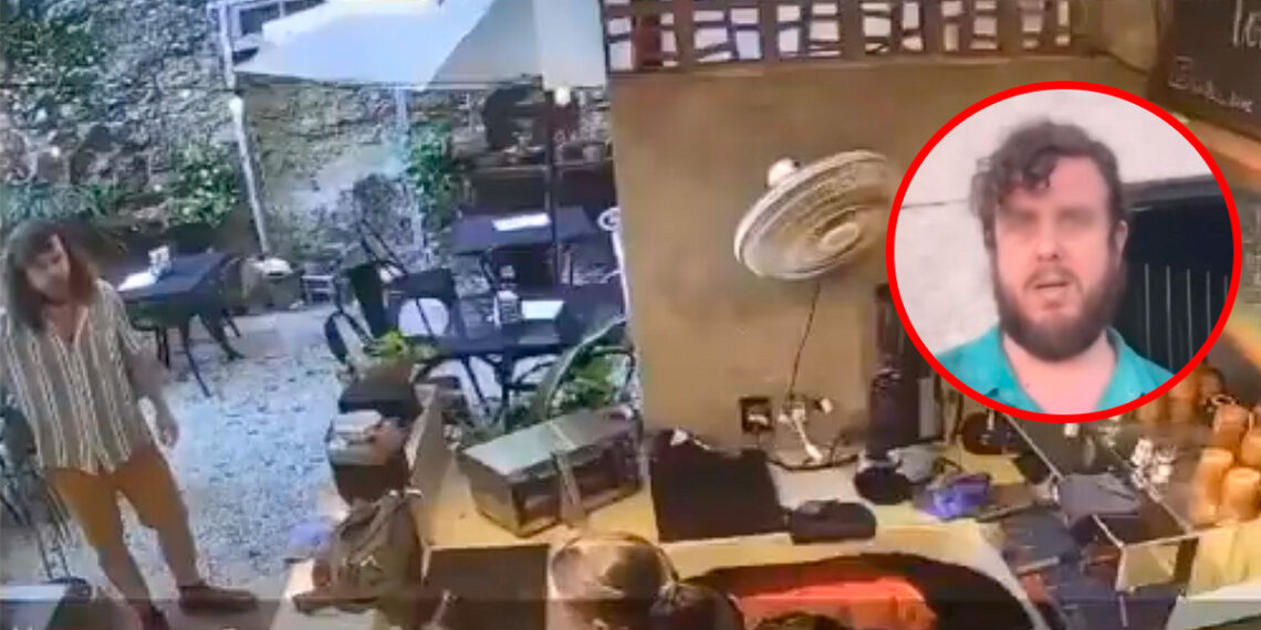 Mérida: Sujeto causa destrozos en cafetería y amenaza a empleada