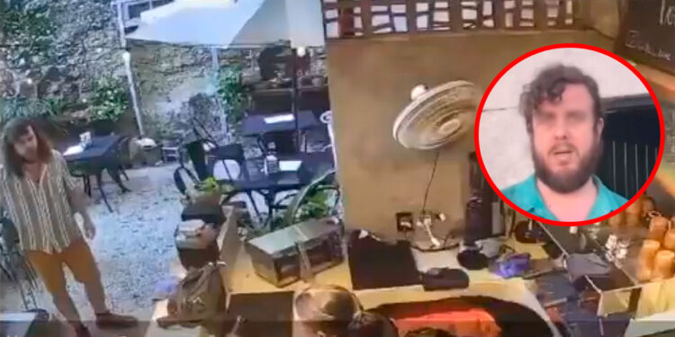 Mérida: Sujeto causa destrozos en cafetería y amenaza a empleada