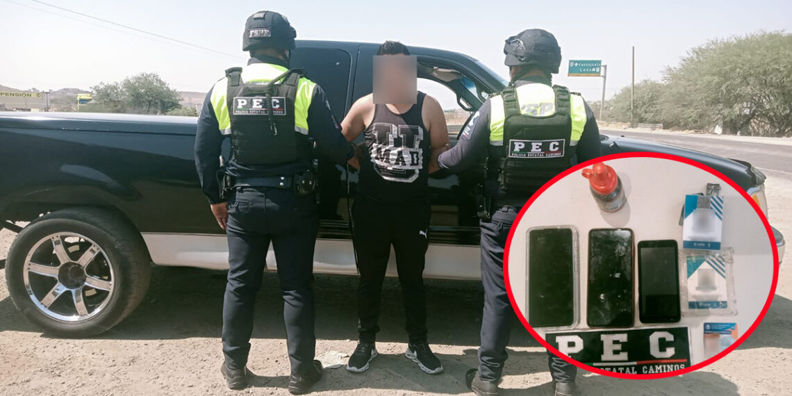 Detienen en Silao a sujeto con equipo policial falso