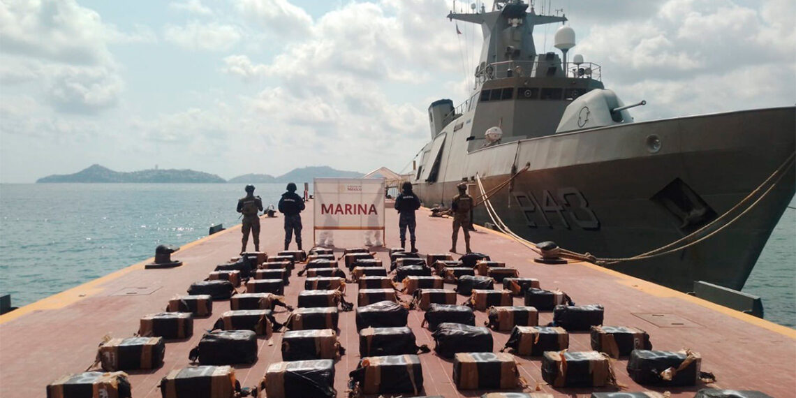 Asegura Marina más de una tonelada de cocaína en costas de Guerrero
